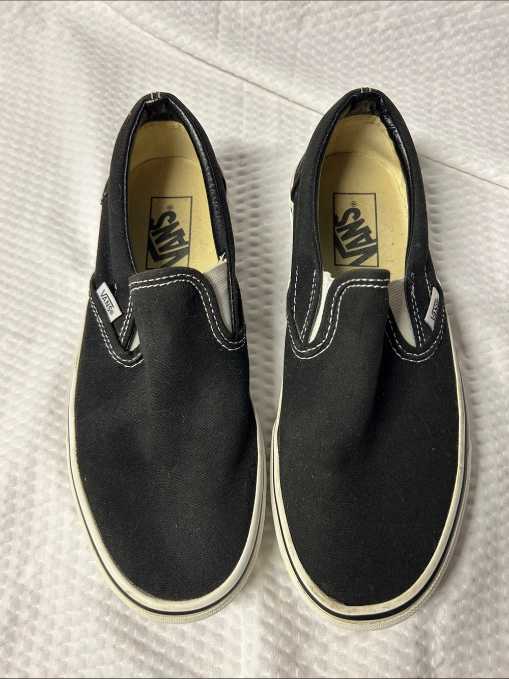 Vans Kids Classic Slip-On Sneakers - Black & White